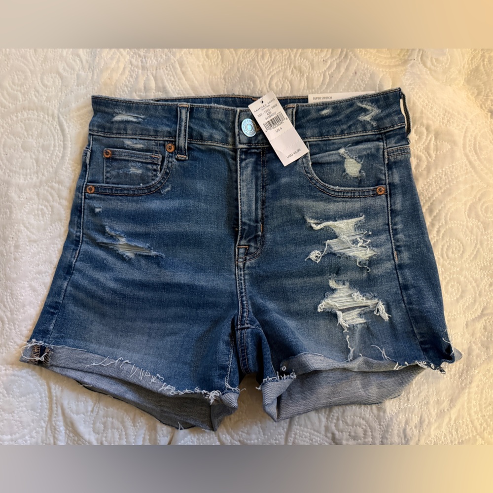 American Eagle Distressed Denim Shorts